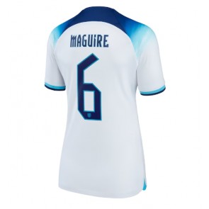 England Harry Maguire #6 Hjemmebanetrøje Dame VM 2022 Kort ærmer
